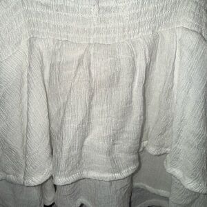 Paper Crane White Textured Tank Top & Matching Pants Set